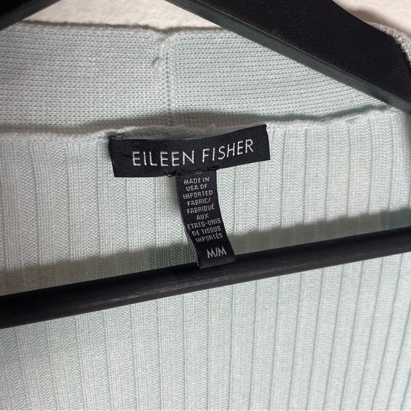 Eileen Fisher Soft Blue Open Cardigan - Picture 3 of 5